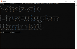 Windows 10 Subsystem for Linux