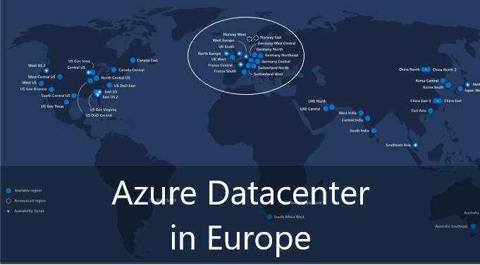 Microsoft Azure Regions Map